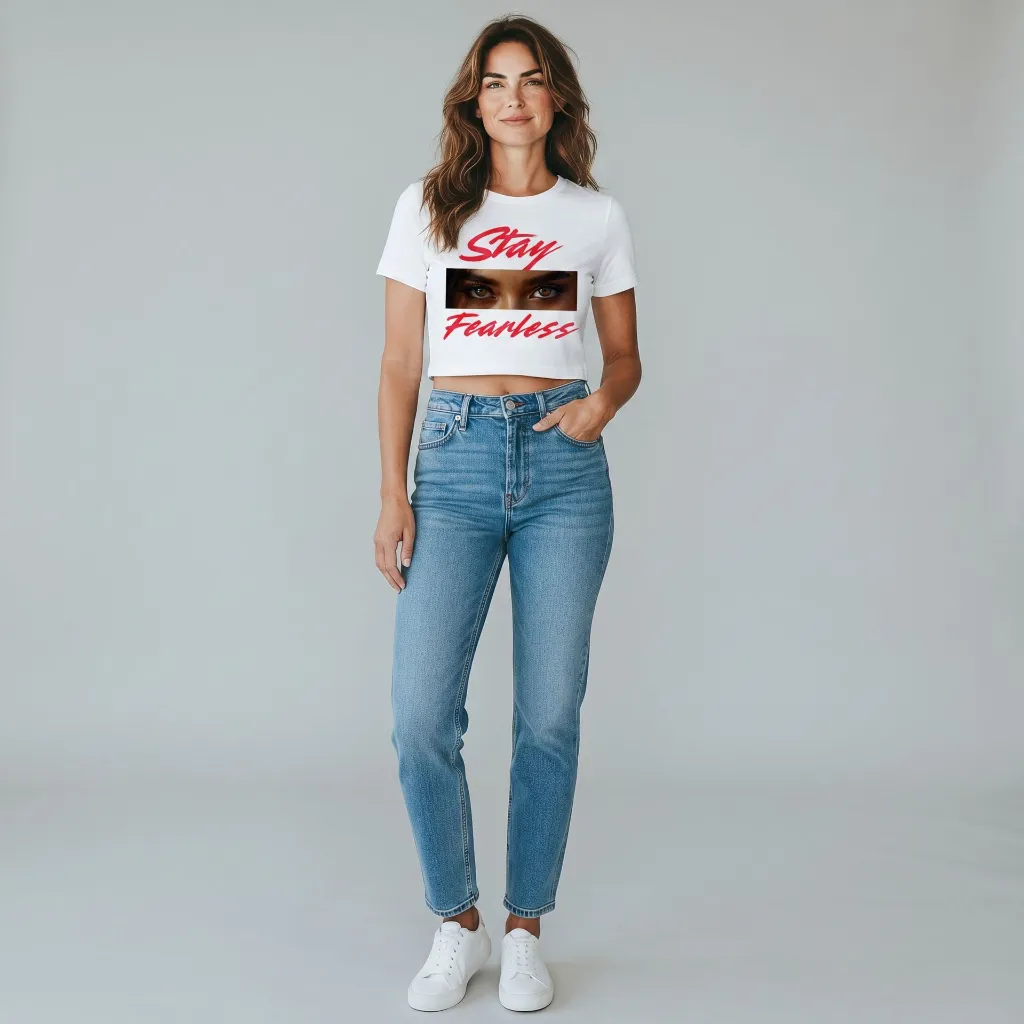 Stay Fearless Front (White) (Virtual Model).webp