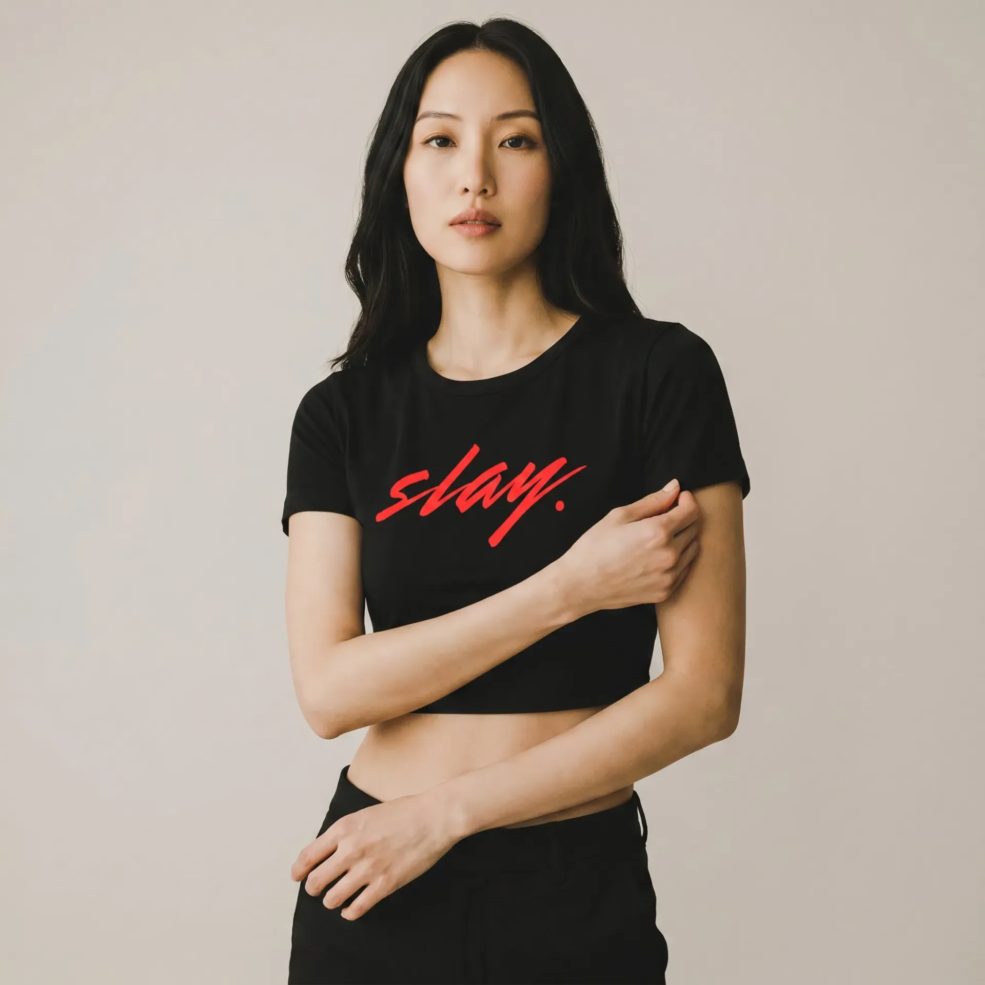 WXLF Slay Crop Top (XS, White)