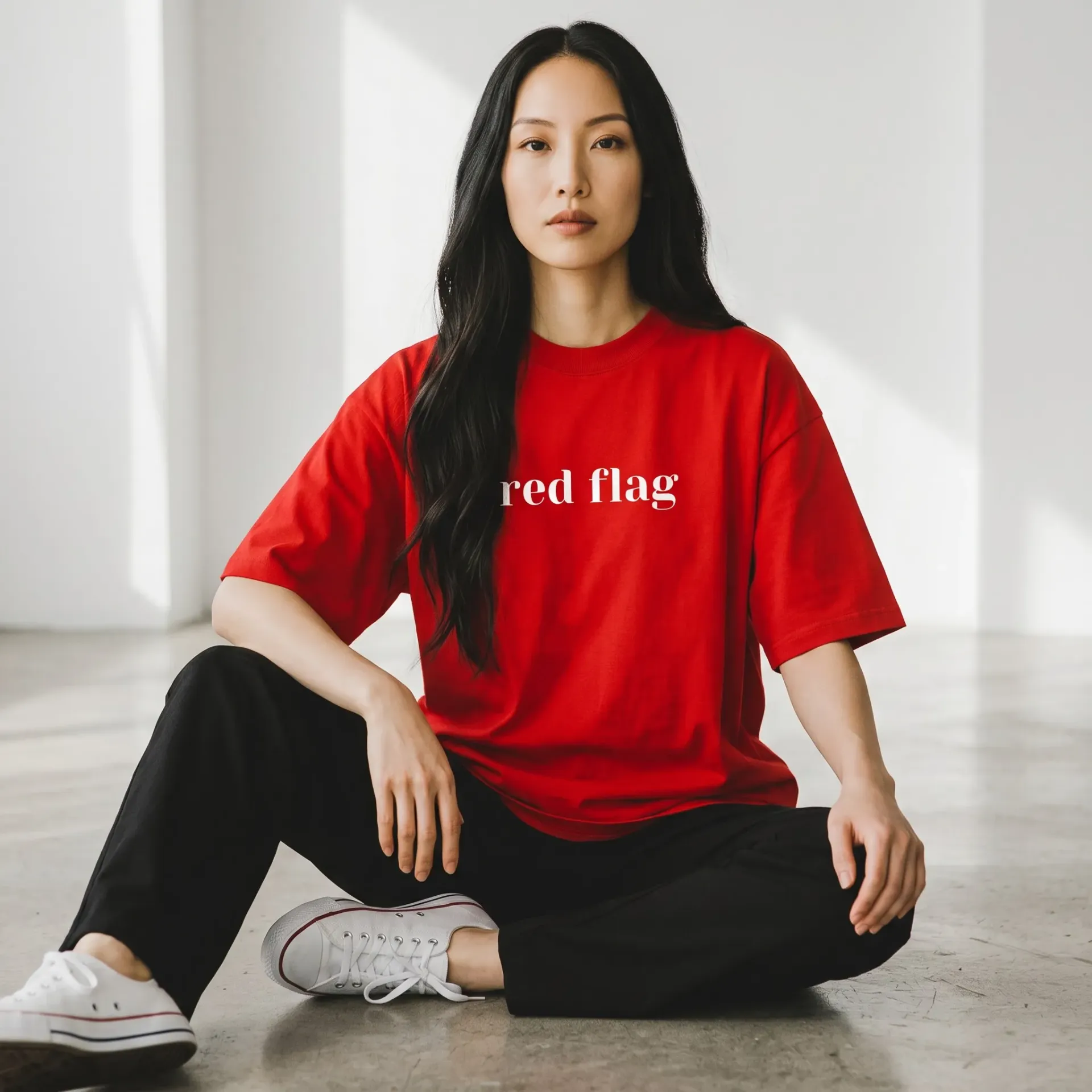 WXLF Red Flag Oversized Tshirt